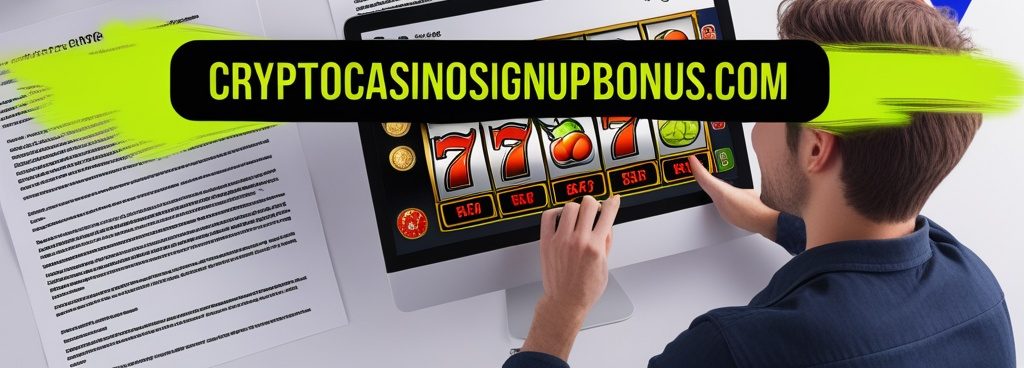 Términos del bono impresos junto a una pantalla con una tragaperras